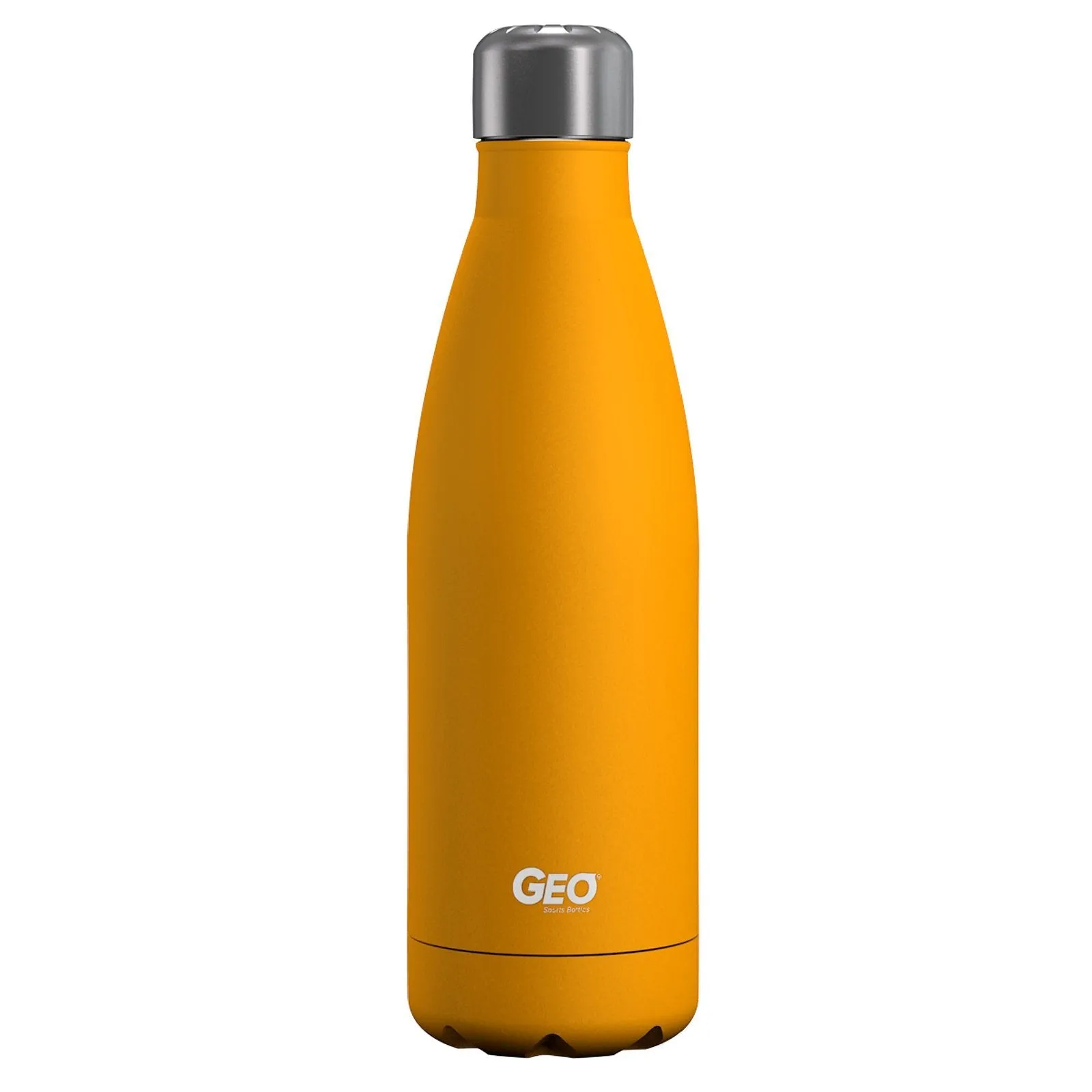 17 ounce Stainless Steel Water Bottle, Powdered Sports Bottle, with 38 mm Steel Cap, GEO