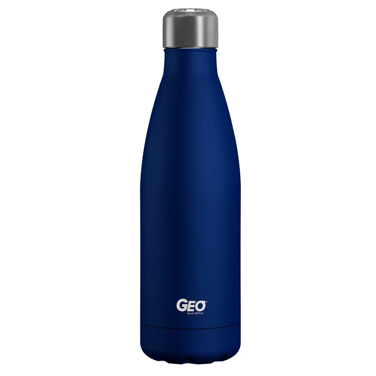 17 ounce Stainless Steel Water Bottle, Powdered Sports Bottle, with 38 mm Steel Cap, GEO