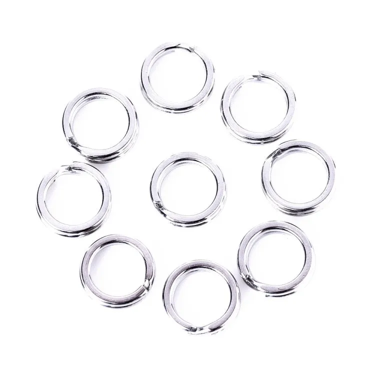 5mm HENGJIA SS010 50pcs /Pack Stainless Steel Flat Ring Fishing Space Fittings