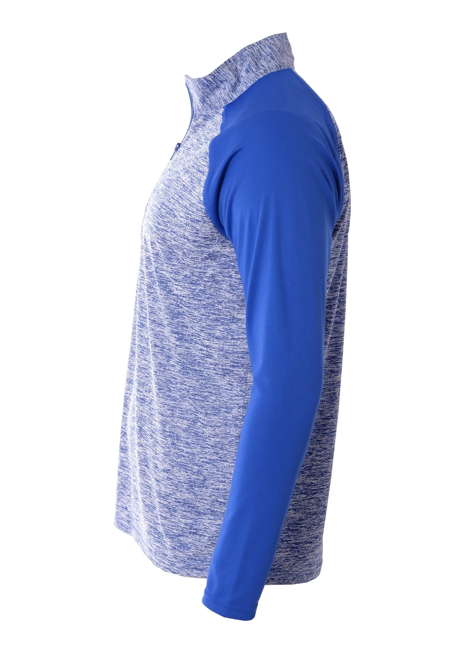 A4 Mens 1/4 Zip Space Dye with Contrast