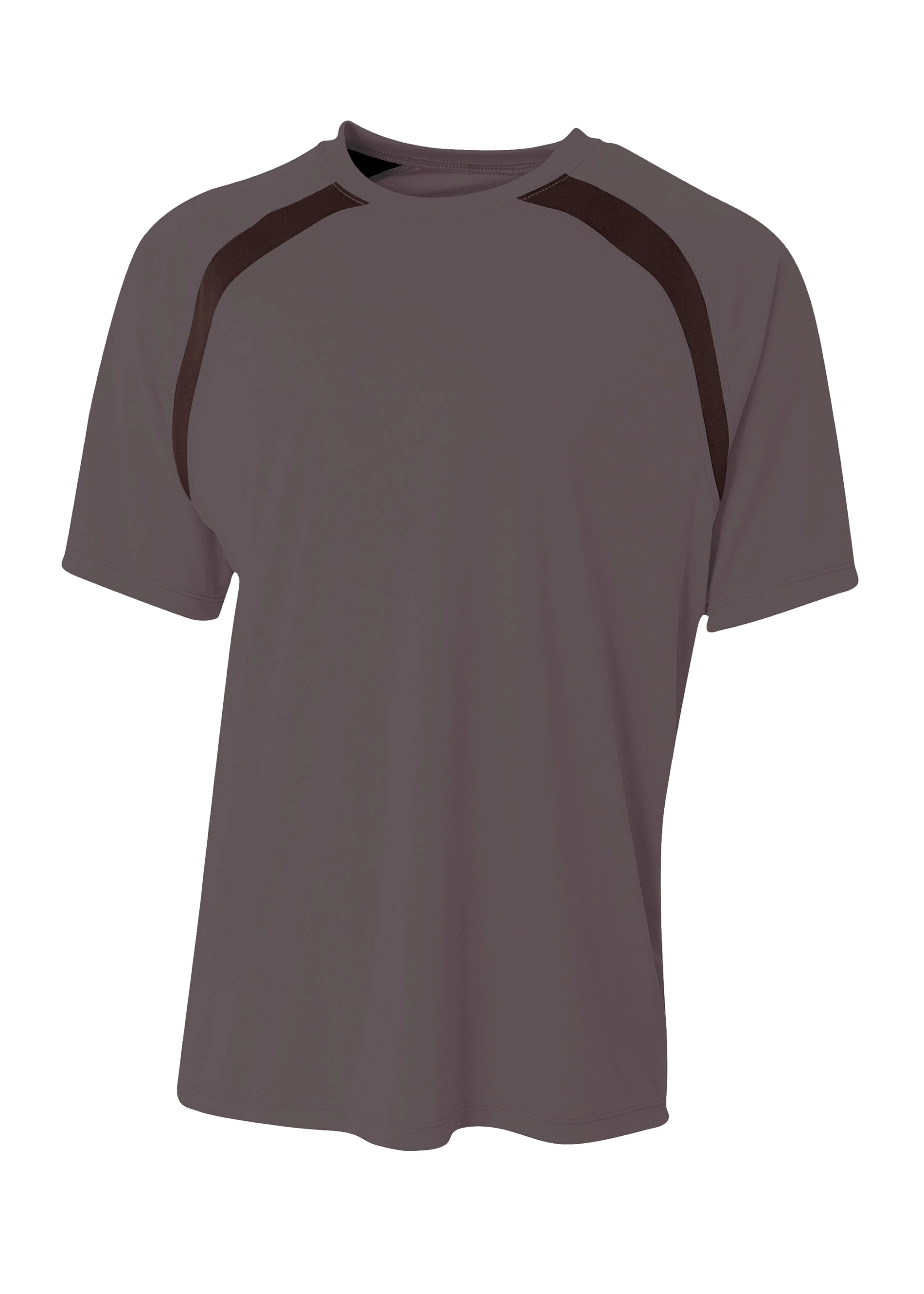 A4 Youth Spartan Short Sleeve Color Block Crew