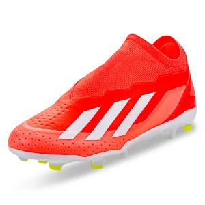 adidas X Crazyfast League LL FG Soccer Cleats (Solar Red/White/Solar Yellow)