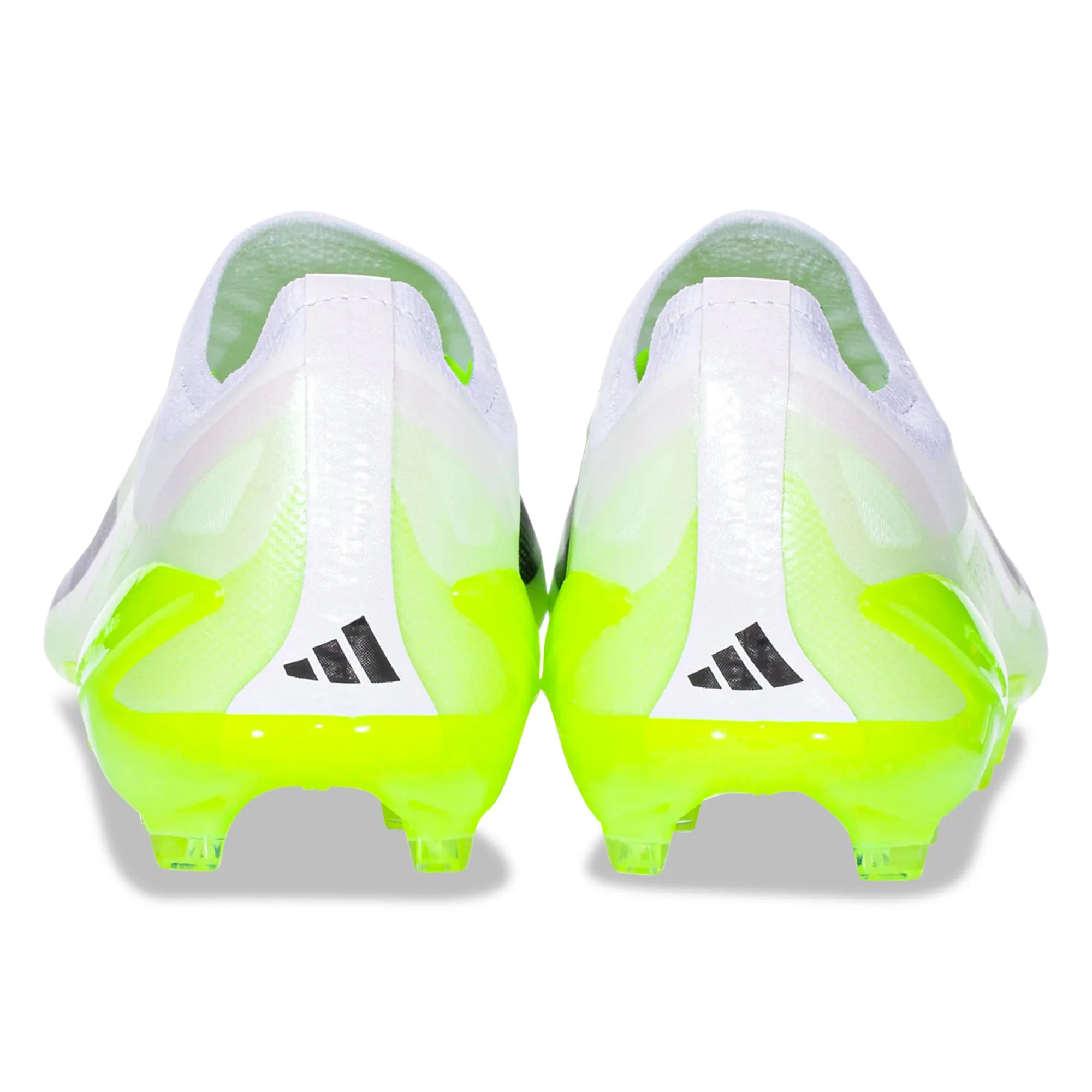 adidas X Crazyfast.1 LL Firm Ground Soccer Cleats (White/Core Back/Lucid Lemon)