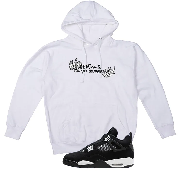 Air Jordan 4 White Thunder White T-Shirt (Get Rich)| illcurrency