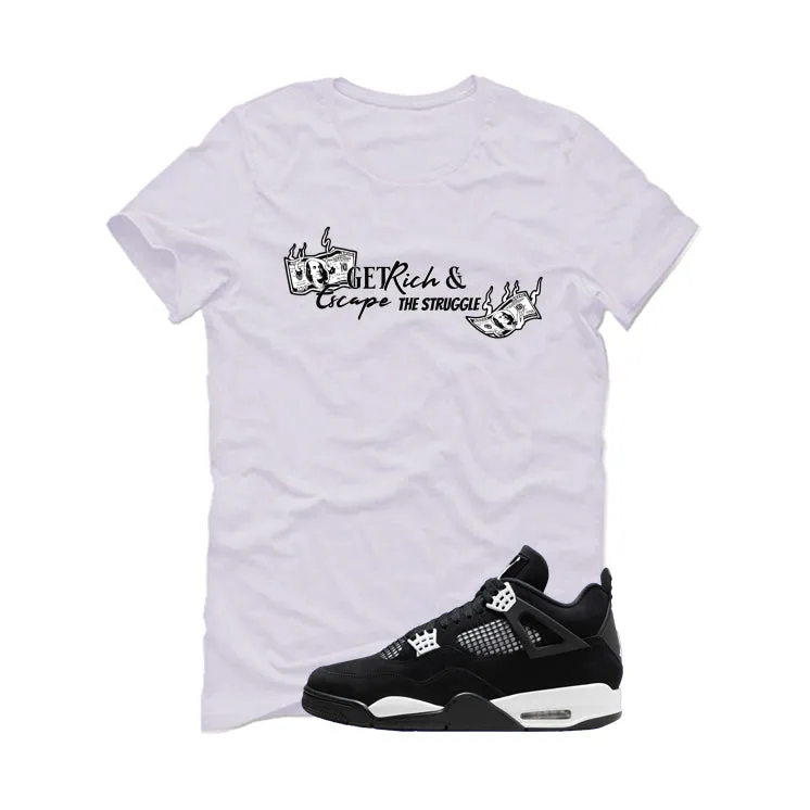 Air Jordan 4 White Thunder White T-Shirt (Get Rich)| illcurrency