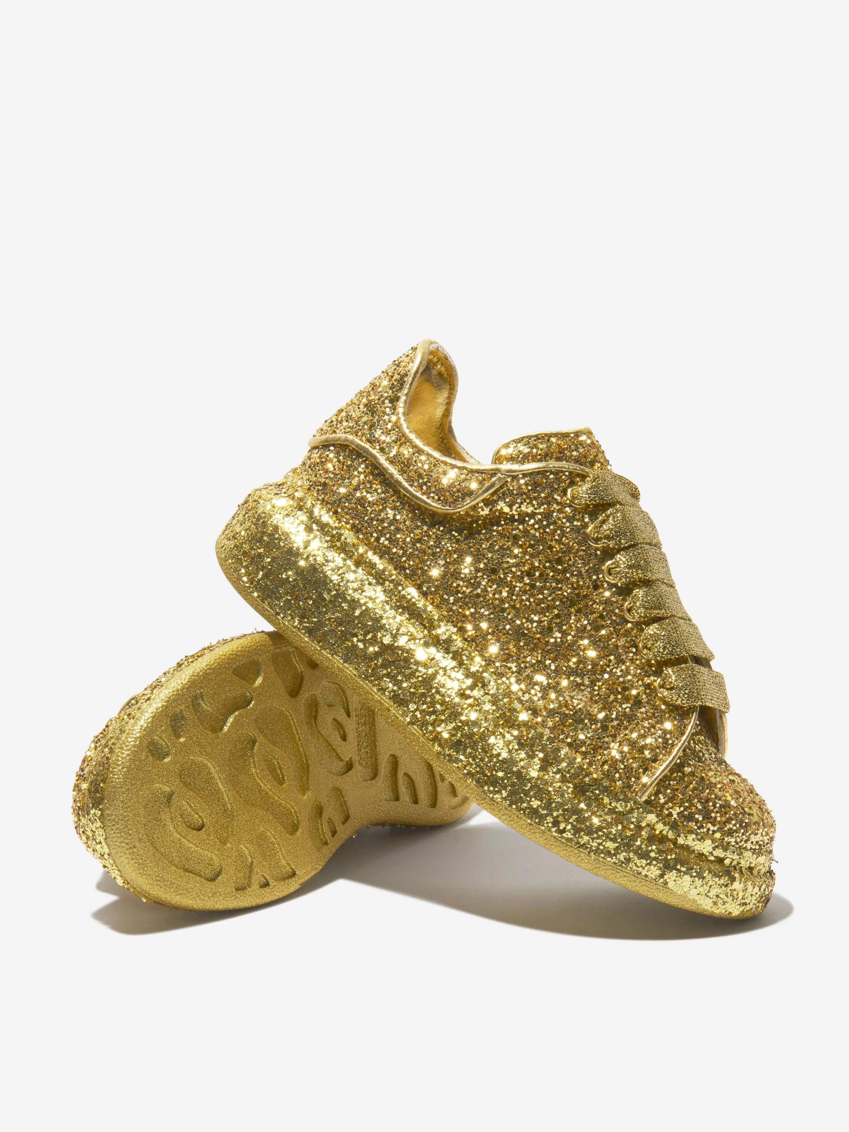 Alexander McQueen Girls Glitter Chunky Trainers