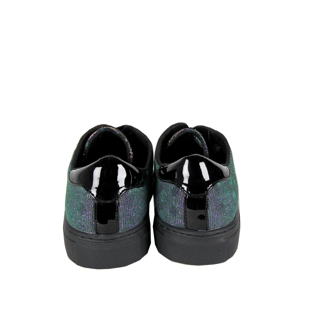 Armani Jeans Glitter Detail Multi Colour Trainers