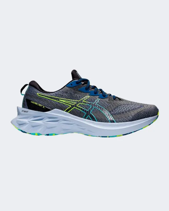 Asics Novablast 2 Le Men Running Shoes Black/Hazard Green