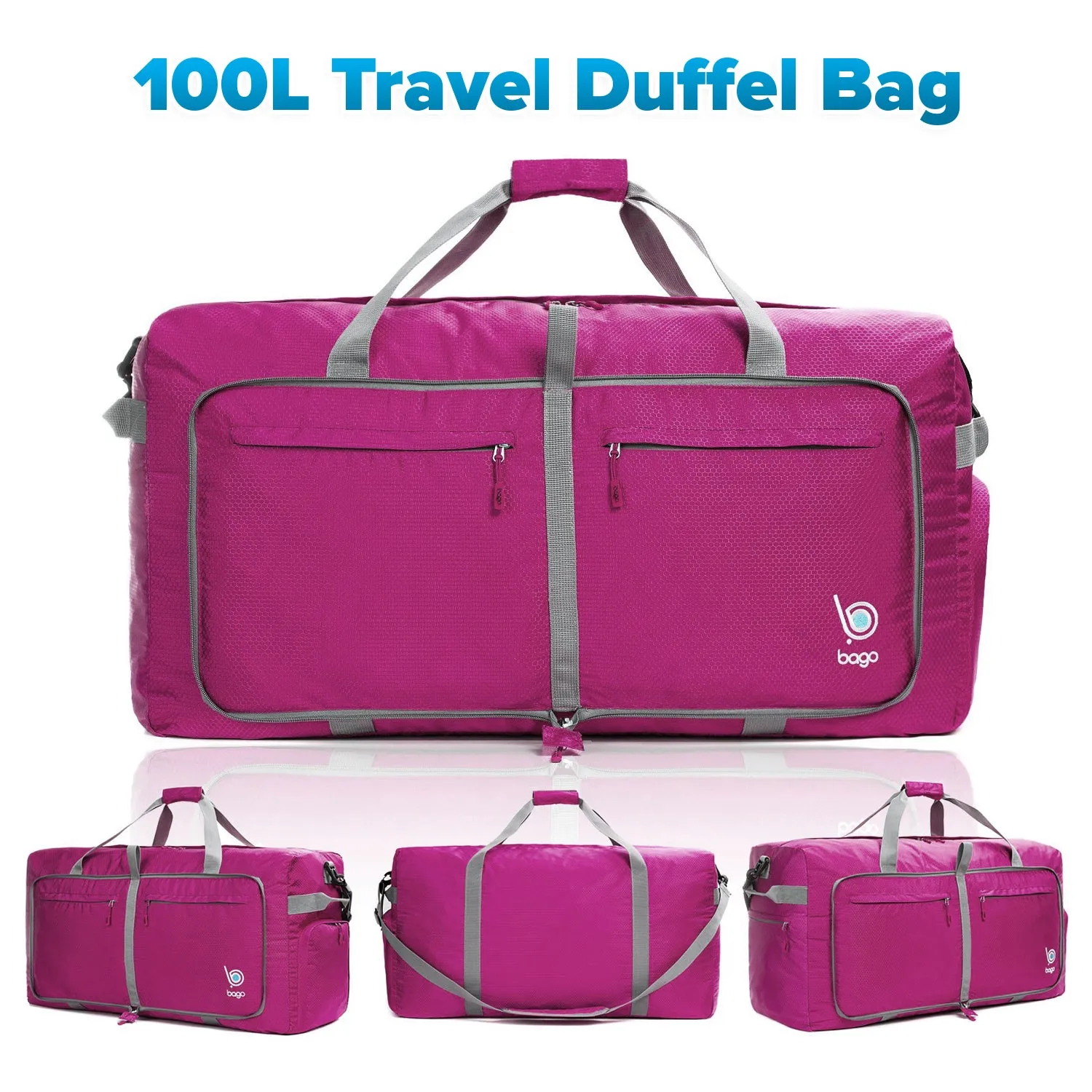 Bago 100L Travel Duffel Bags for Men & Women - 29" X Large Duffle Bag Luggage