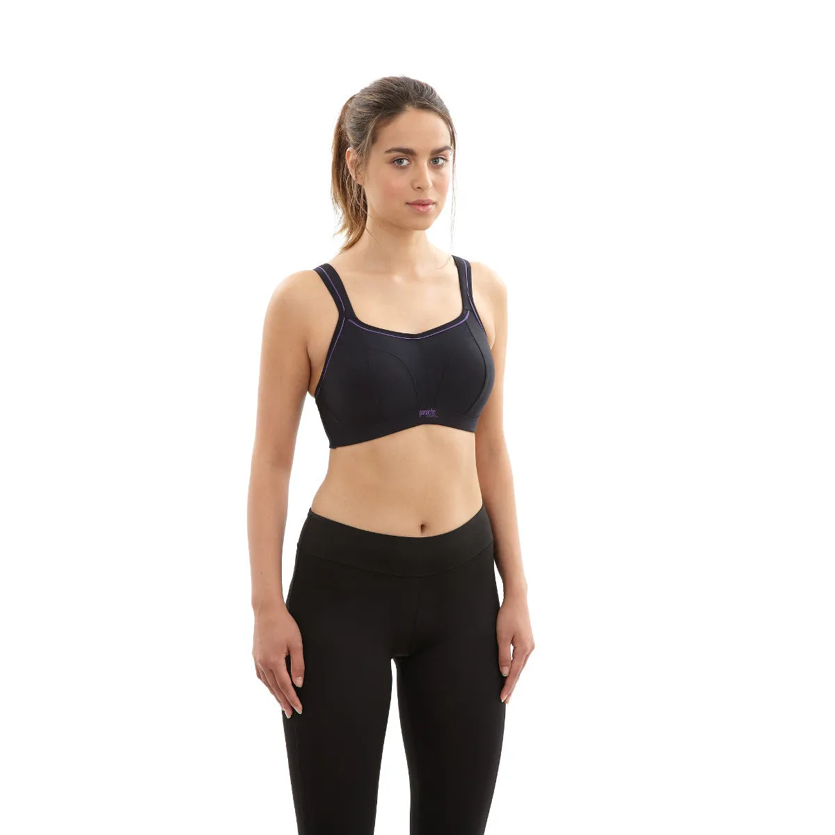 Black Sports Bra Non-Wired - Panache