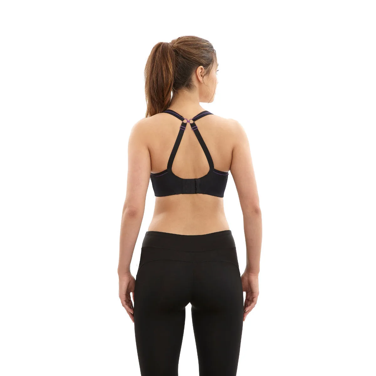 Black Sports Bra Non-Wired - Panache