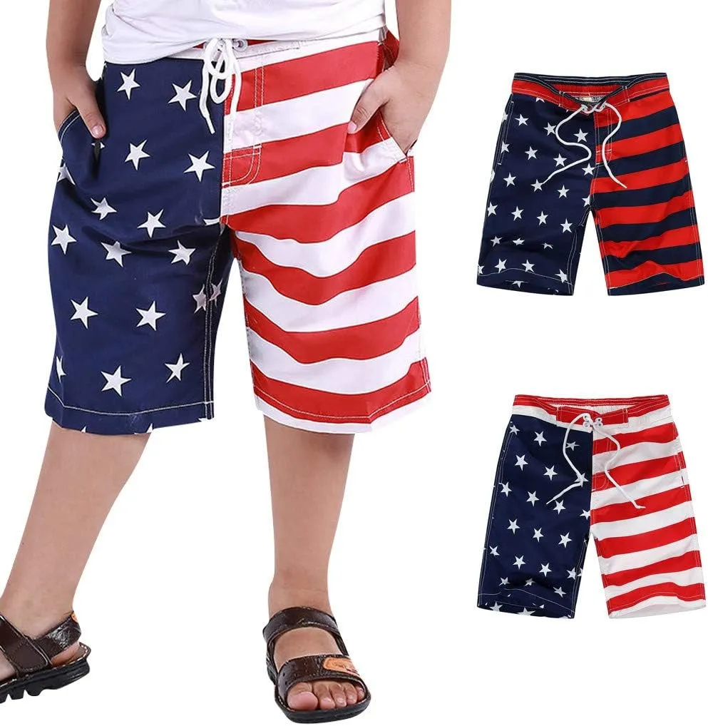 Boys Kids Swim Trunks Beach Shorts 4-16 Years