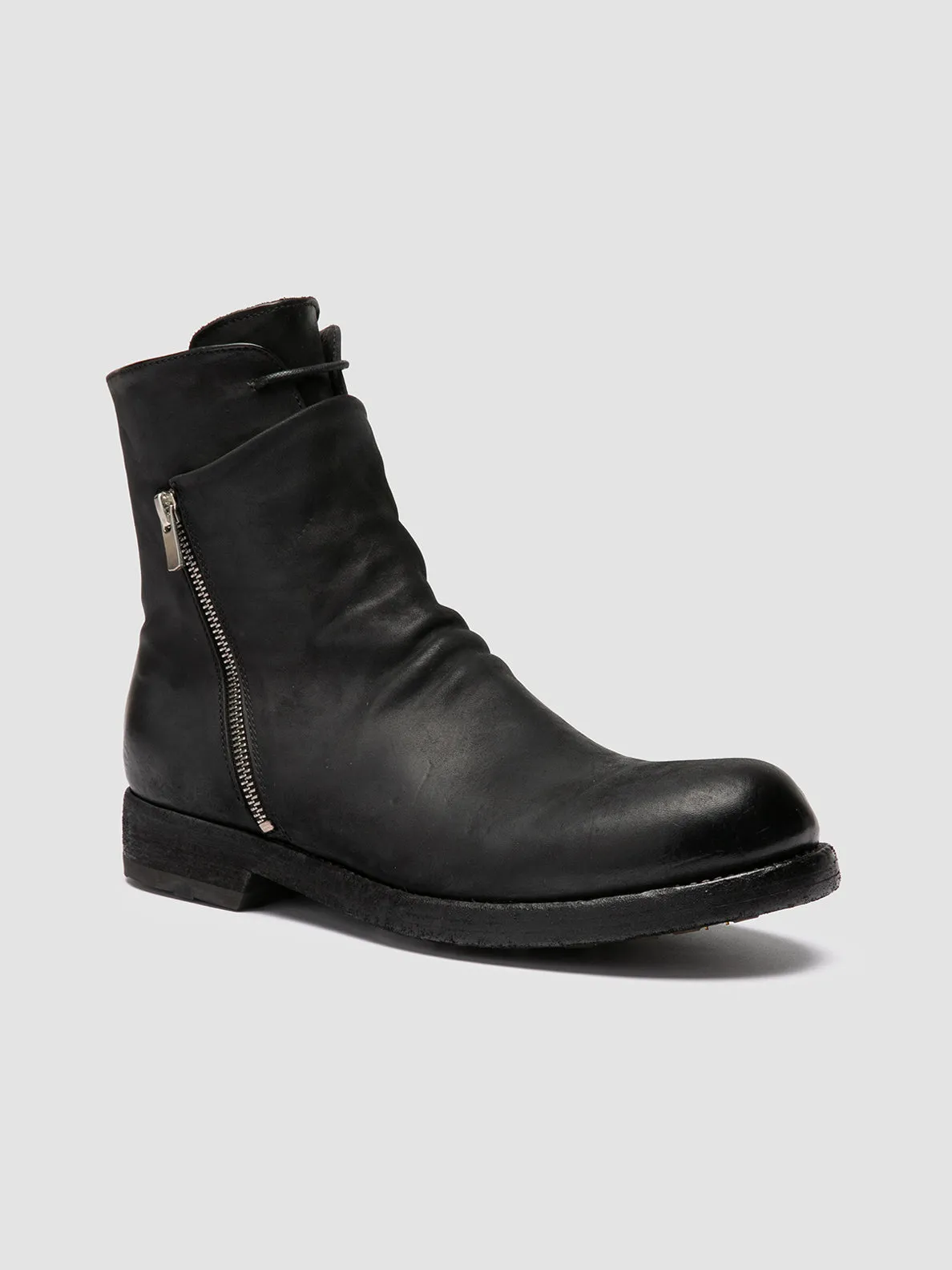 BULLA DD 106 - Black Leather Zipped Boots