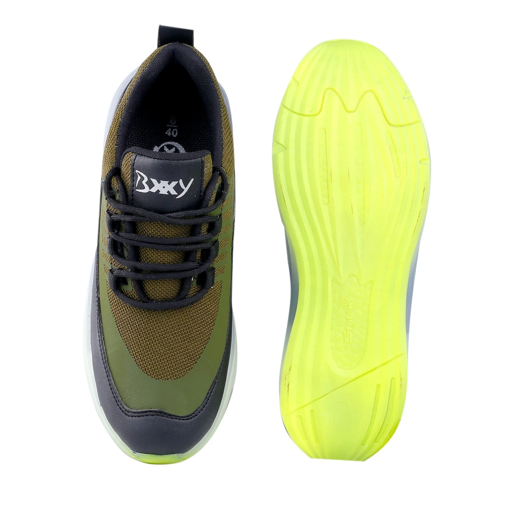 Bxxy's Multi Color Sports Shoes For Men On Transparent Sole