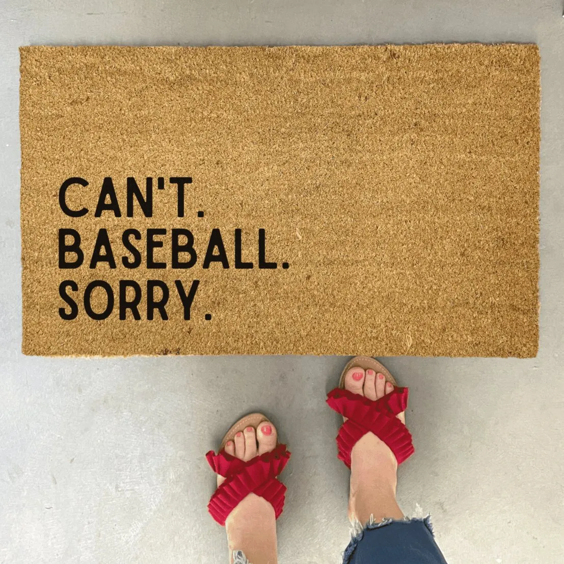 Can't Baseball Doormat