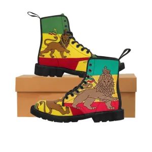 Canvas Boots AL BLUE DESIGNED ART RASTA