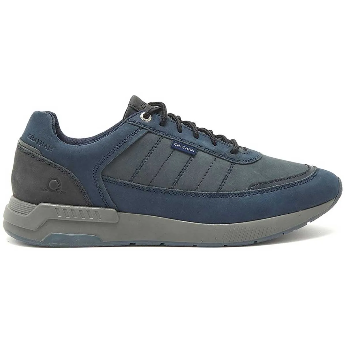 CHATHAM Polperro Premium Nubuck Trainers - Men's - Navy