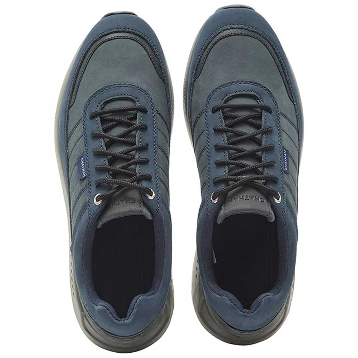 CHATHAM Polperro Premium Nubuck Trainers - Men's - Navy