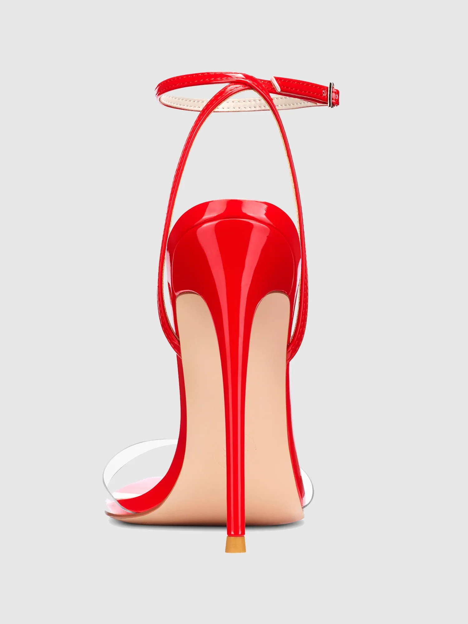 Clearance - GG Heel Patent & PVC -  Rouge