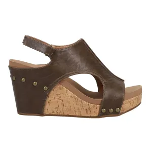 Corky's Tiffanee Wedge - Saddle Brown