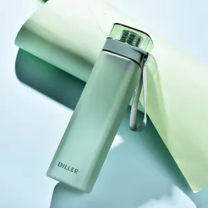 Diller D8646 Square Shape Fitness Leakproof Water Bottle, Capacity: 700ml(Green)