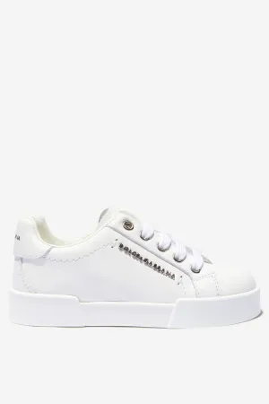 Dolce & Gabbana Unisex Leather Portofino Logo Trainers