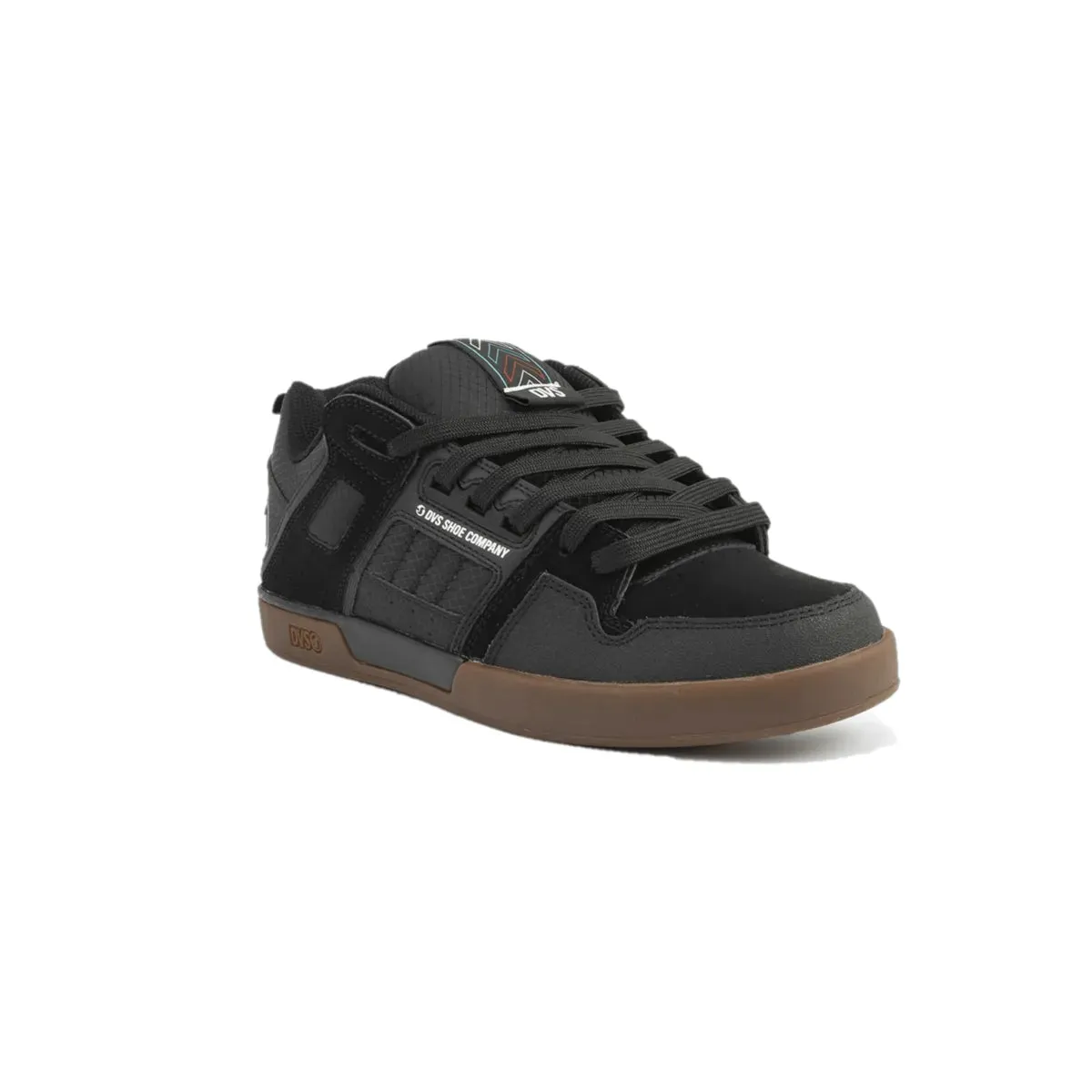 DVS Comanche 2.0  Black/Gum Leather Skate Shoes