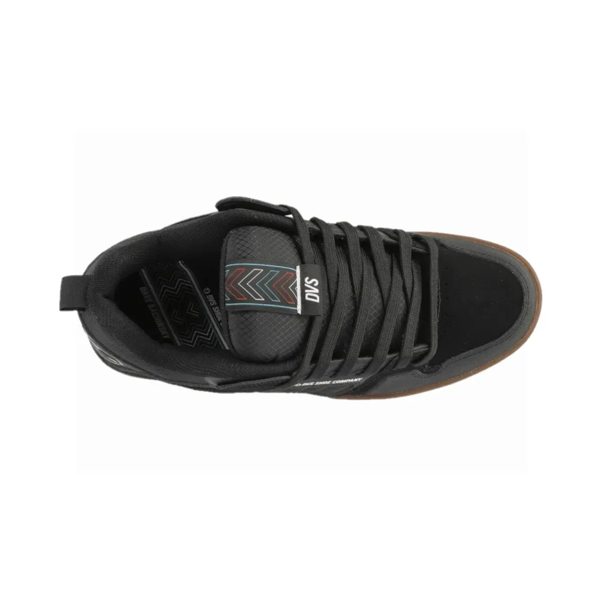 DVS Comanche 2.0  Black/Gum Leather Skate Shoes