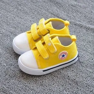 Fashion children shoes kids sneakers baby boys and girls canvas shoes velcro candy spring autumn