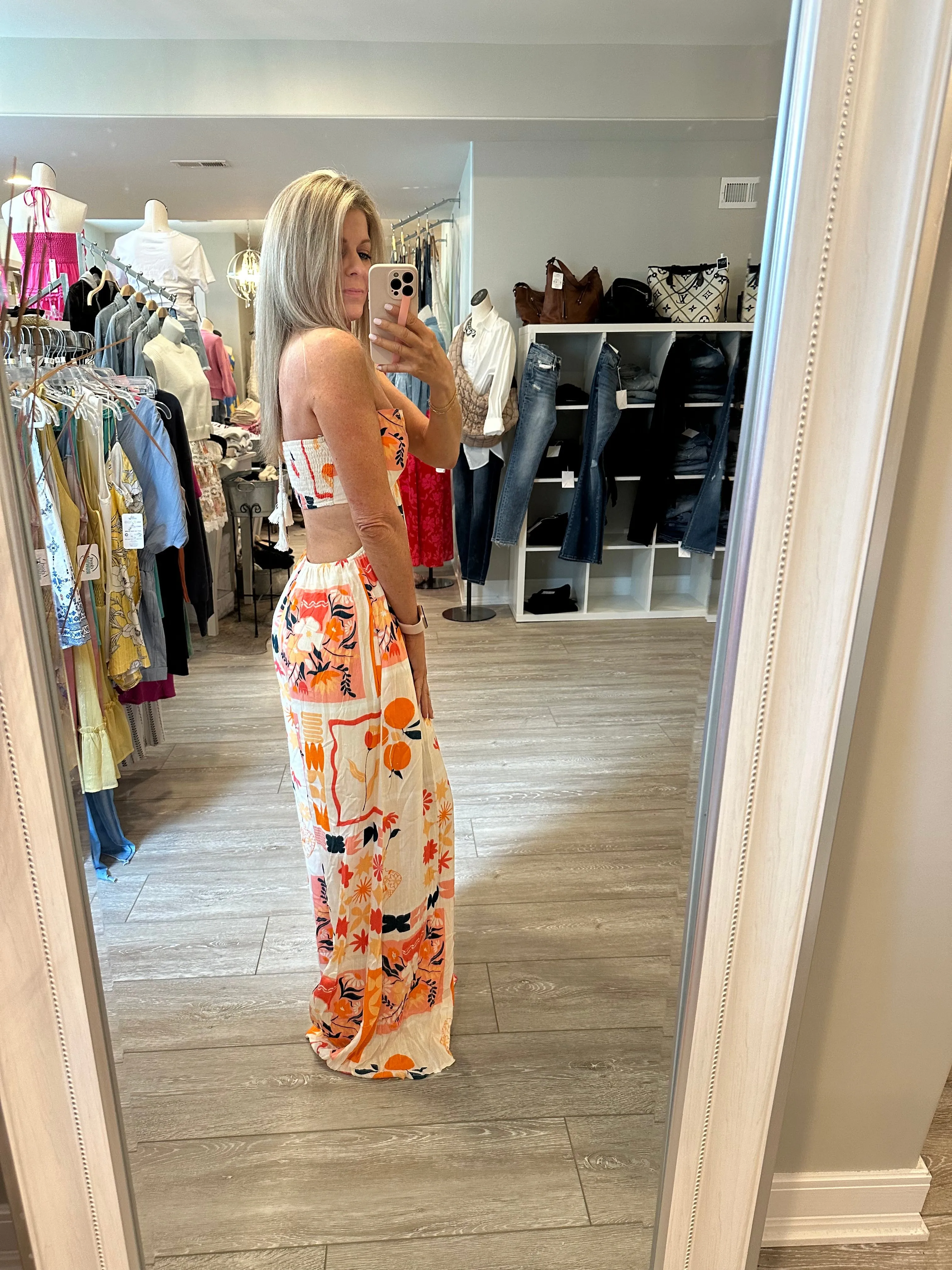 Feeling Just Peachy Wide Leg Jumpsuit