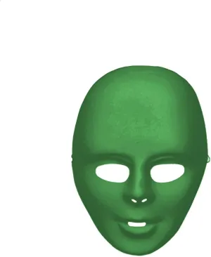 Forum Novelties Adult Green Face Mask