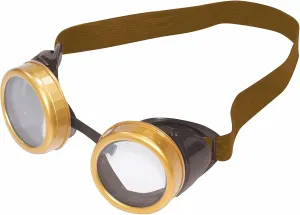 Forum Novelties Gold and Brown Adult Steampunk Goggles