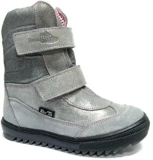 Girls Winter Boot Silver Gloss