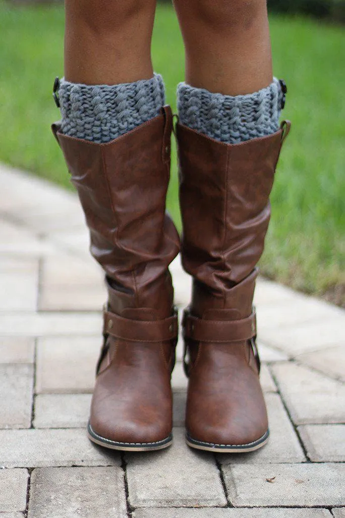 Gray Boot Cuff