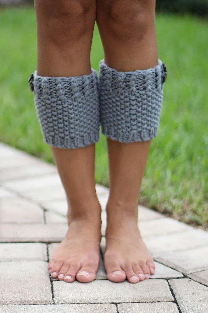 Gray Boot Cuff