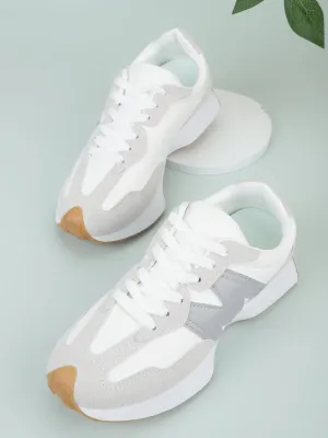 Grey PU Chunky Sneakers (TC-MT1-GRY)