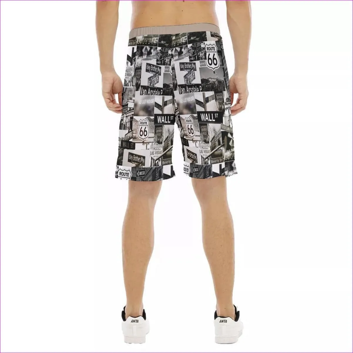 Greyed Streets Men's Flat Shorts