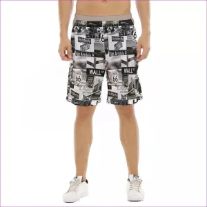 Greyed Streets Men's Flat Shorts