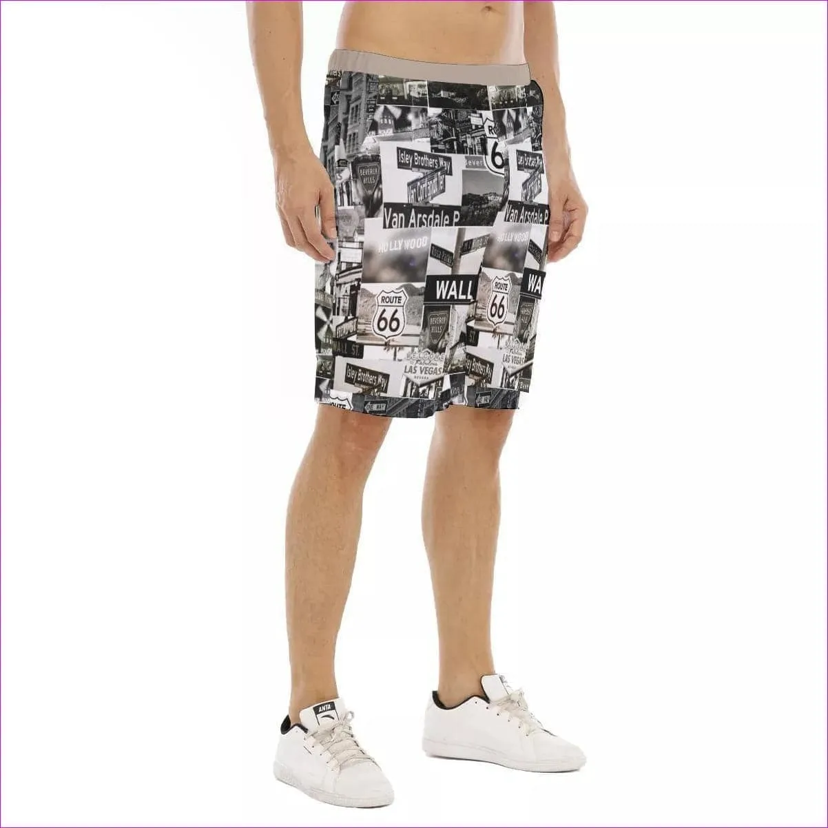 Greyed Streets Men's Flat Shorts