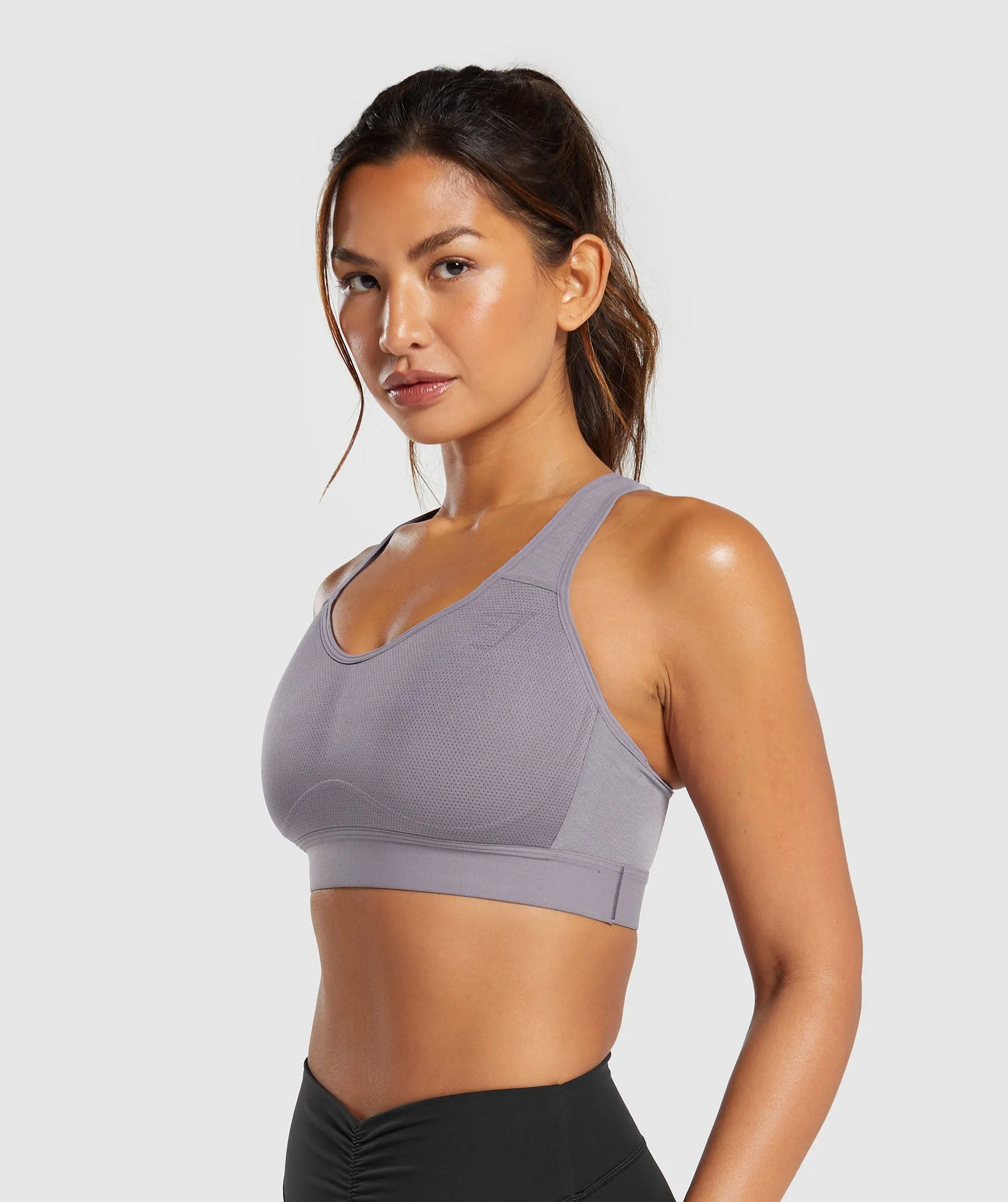 Gymshark Lightweight High Support Sports Bra - Fog Purple