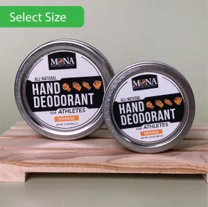 Hand Deodorant for Athletes | Orange | Deodorize Nourish & Absorb Excess Moisture | 100% Natural