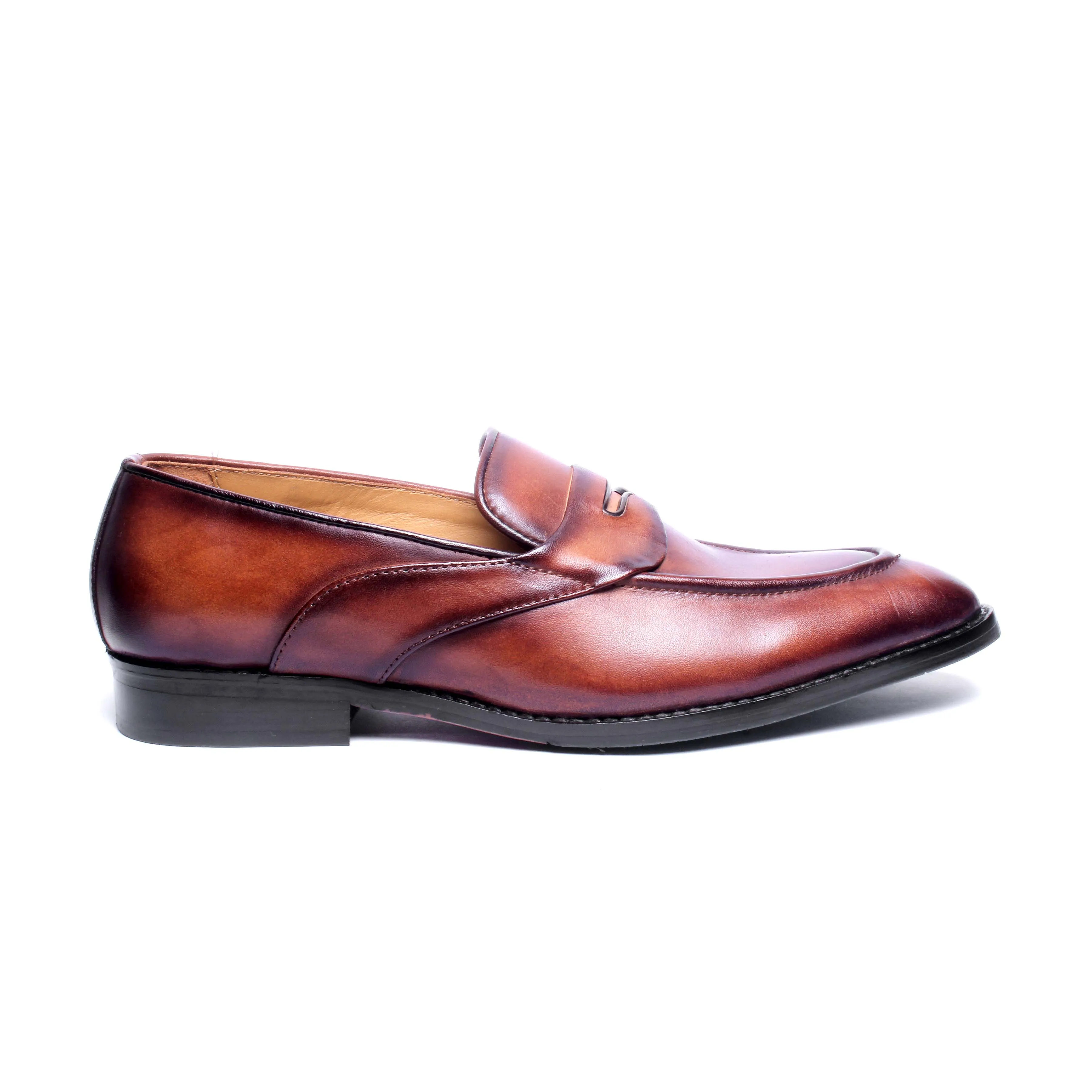 Hand Patina Saddle Loafers