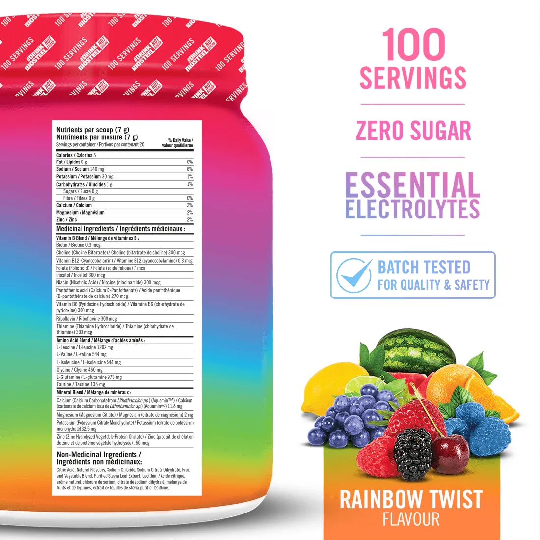 HYDRATION MIX / Rainbow Twist - 100 Servings