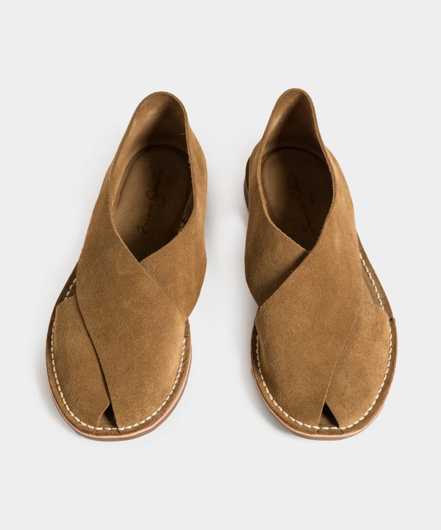 Jacques Solovière Biarritz Sandal Maracca in Tan Suede