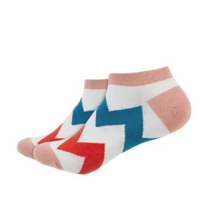 Jagged Printed Ankle Socks