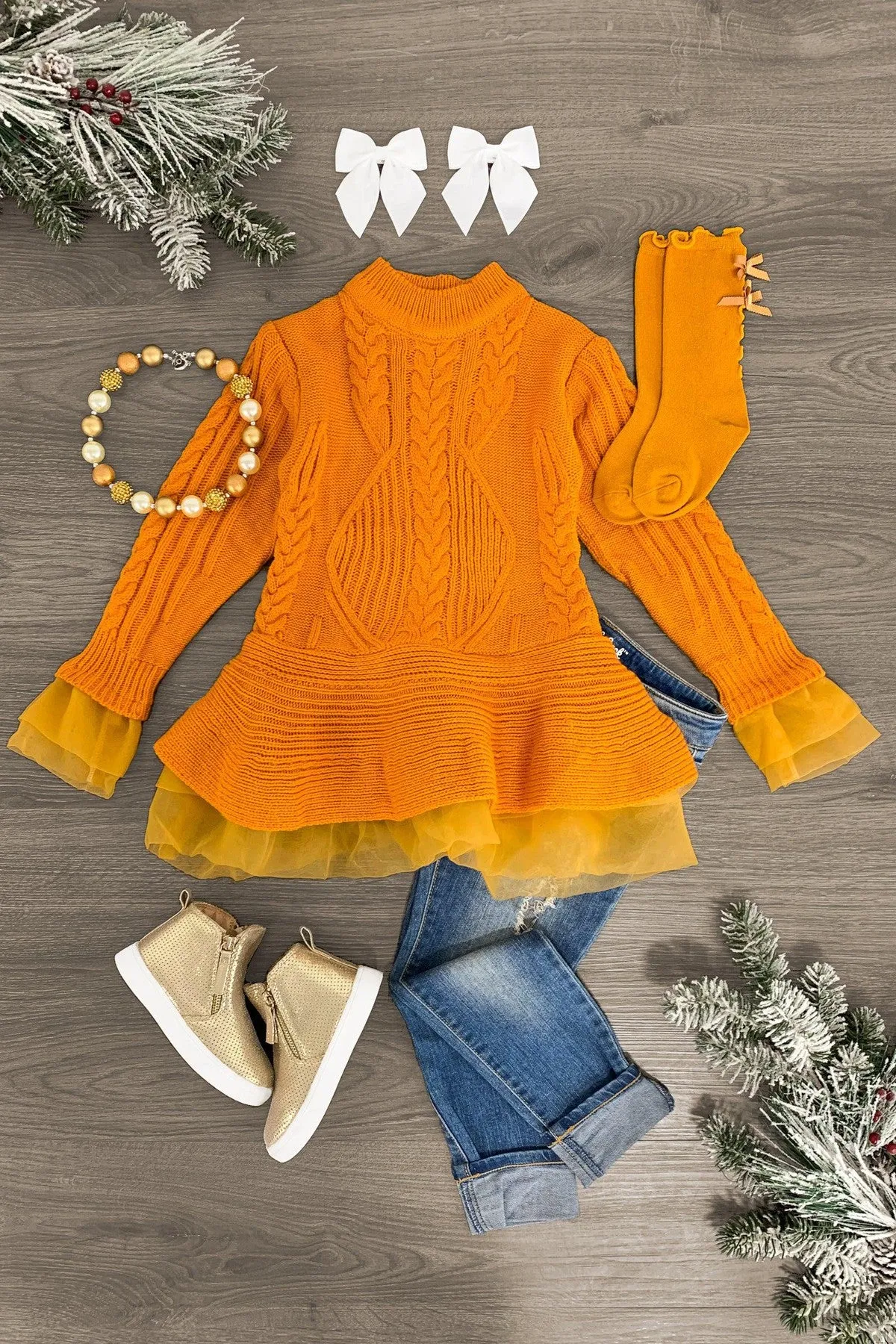 Knitted Tutu Tunic Sweater