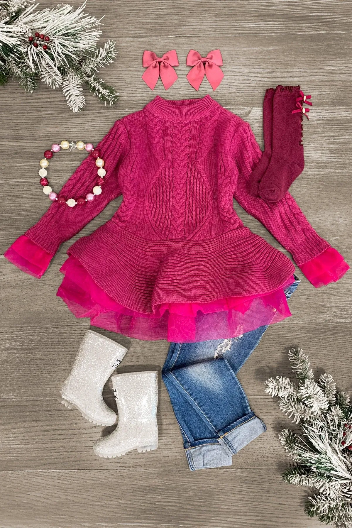 Knitted Tutu Tunic Sweater