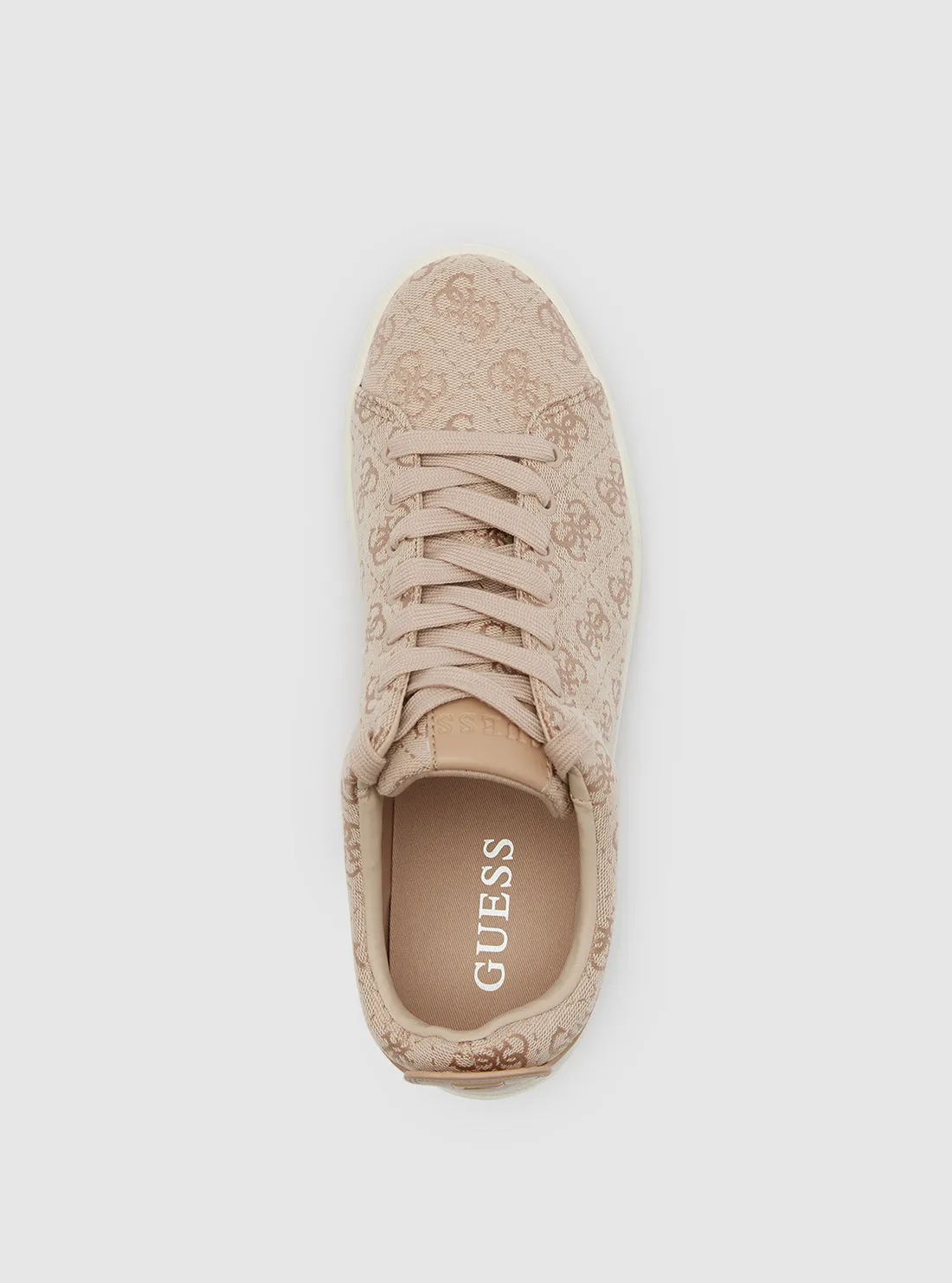 Light Pink Giaa Logo Low-Top Sneakers