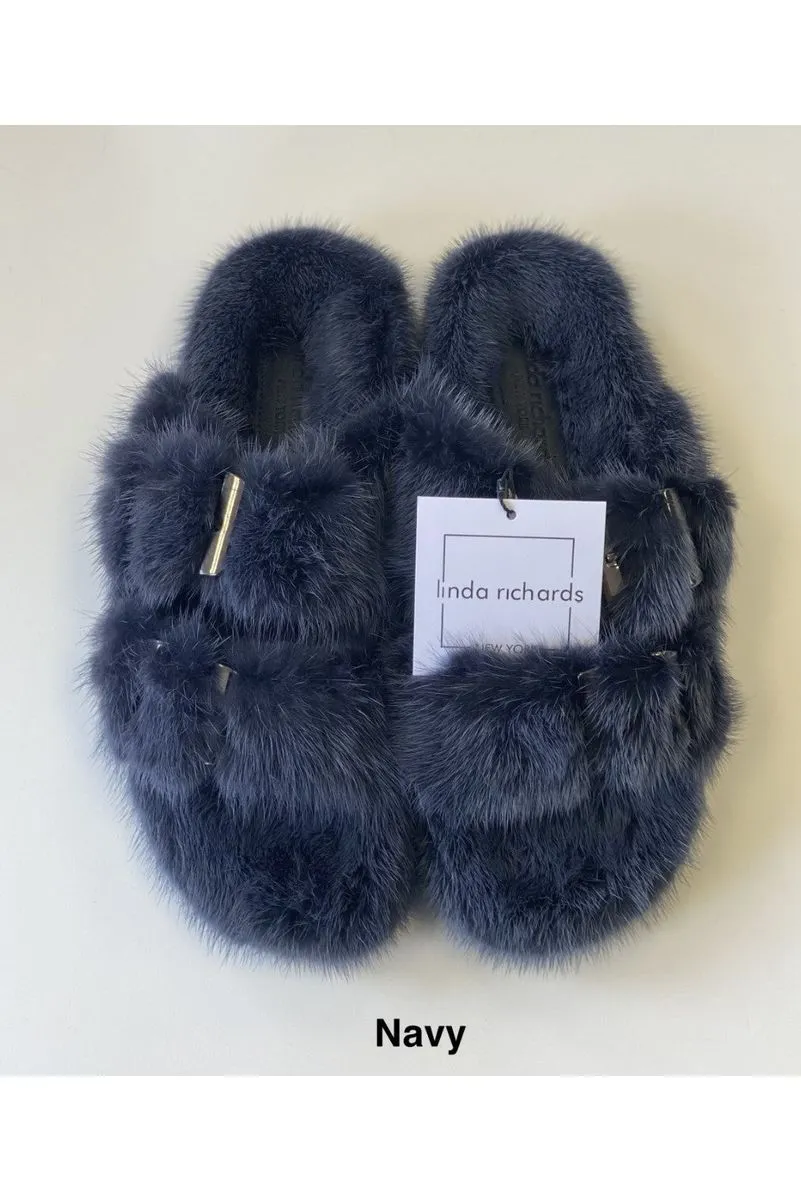 Linda Richards Mink Slides MKS-01 | Navy