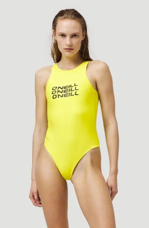 Logo High Neck Swimsuit | Limonata -A